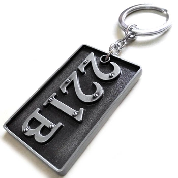 Брелок GeekLand Шерлок Sherlock 221b Baker Strit срібло SH.9.004