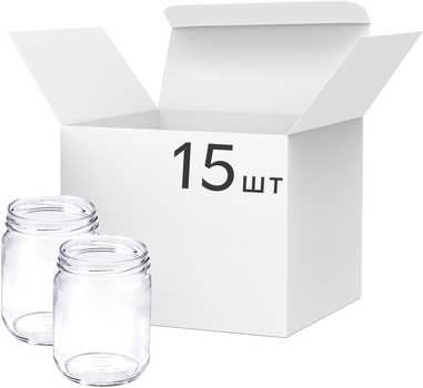 Упаковка банок для консервирования PGP Glassworks ТО Твист 0.5 л х 15 шт (ТВ000029094)