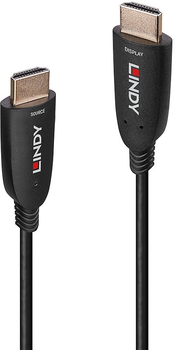 Кабель Lindy HDMI гібридний оптоволоконний 10 м Black (4002888385107)