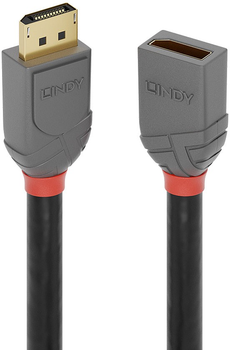 Kabel Lindy AnthraAnthra Line przedłużacz DisplayPort 1.4 2 m Grey (4002888364973)