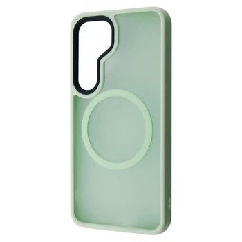 Матовый Ударостойкий чехол WAVE Matte Insane Case with Magnetic Ring Samsung Galaxy S25 Plus mint