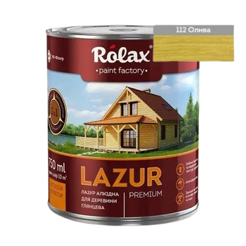 Лазурь для древесины алкидная Rolax «LAZUR» олива 2 л