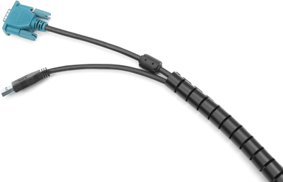 Кабельний органайзер Digitus flexible conduit 5 m Black (4016032464136)