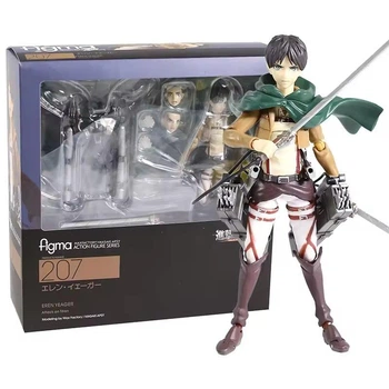 Аниме фигурка Атака титанов Attack on Titan Eren Jaeger, Эрен Йегер, фигма 207, 15 см (AT 0001)