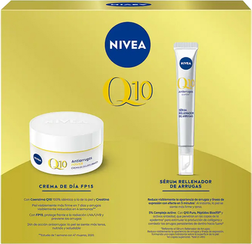 Набір по догляду за обличчям Nivea Q-10 Денний крем SPF15 50 мл + Сироватка 30 мл (8412300050616)