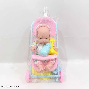Пупсик у колясці ToyCloud з аксесуарами LD9402D-C1