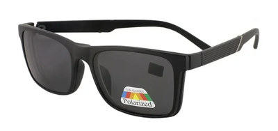 Унісекс окуляри MC 3101 з білою лінзою (з насадкою polarized) для корекції зору +3.0