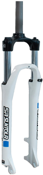 Вилка SR Suntour 27.5 SF18-XCE-DS, 1-1/8"Х255 мм, хід: 80 мм Біла (03869)
