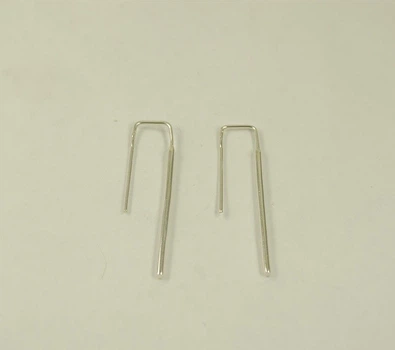 Сережки минимализм Maxi Silver 8787
