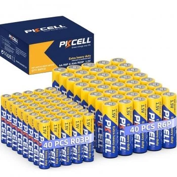 Батарейка PKcell Super Heavy Duty AA + AAA BLI 40 + 40 шт