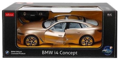 Pojazd Rastar BMW i4 Concept zdalnie sterowany 1:14 Złoty (6930751320345)