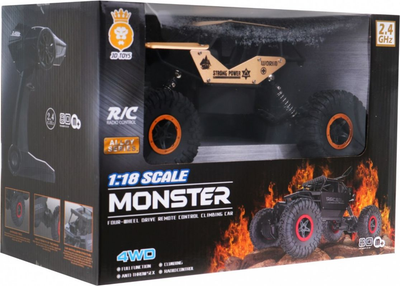 Pojazd Ramiz Crawler Monster zdalnie sterowany z ekstremalną jazdą 1:18 Złoty (5903864950328)