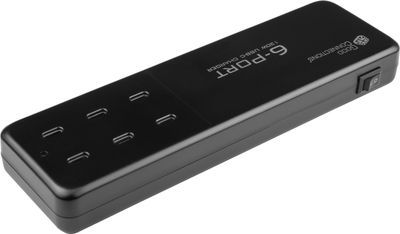 Мережевий зарядний пристрій Good Connections Fast Charging Station 6 x USB-C 120W Black (PCA-D003S)