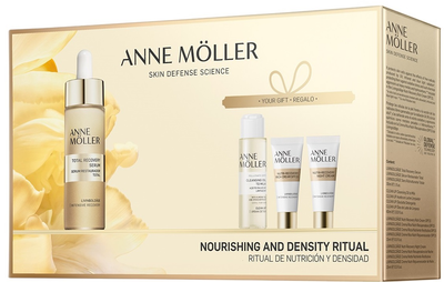 Zestaw do pielęgnacji twarzy Anne Moller Livingoldage Serum 30 ml + Krem na dzień 15 ml + Krem na noc 15 ml + Oczyszczający olejek mleczny 60 ml (8059036000838)