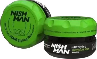 Глина Nishman Hair Matte Clay M2 для укладки волос 30 мл (8682035084693)