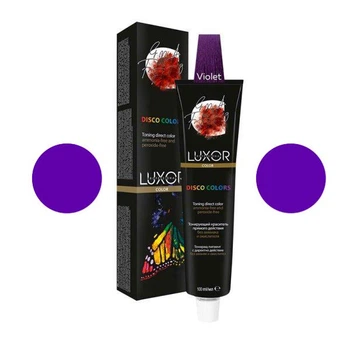 Тонуючий фарбник прямої дії Luxor Professional без аміаку і окислювача Фіолетовий 100 мл