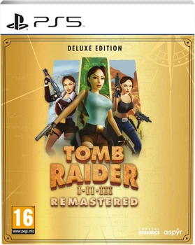 Гра Tomb Raider 1-3 Remastered Starring Lara Croft: Deluxe Edition (PS5) (українські субтитри)