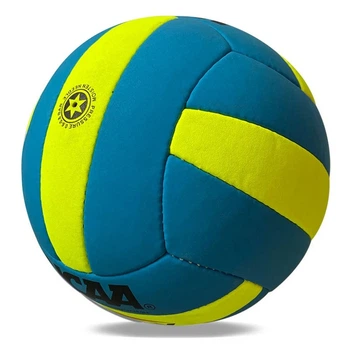 Волейбольный мяч №5 тренировочный Newt RNX Volley искусственная кожа 18 панелей ручной шов сине-желтый NE-V-R3