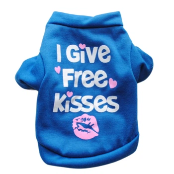Свитшот для котов Pet Style "Free kisses" Синий S
