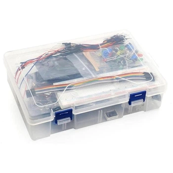 Набор конструктора Arduino Starter Kit на базе Uno R3 в пластиковой коробке (DIY)