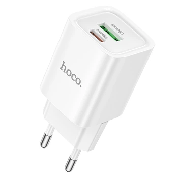 СЗУ Hoco C149A Charm PD30W+QC3.0 charger(EU) White