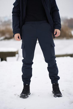 Чоловічі штани утеплені флісом Softshell Intruder 0191 4XL Синій (IN-0191/04 N)
