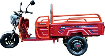 Грузовой электроскутер-самосвал трёхколёсный CROSSER Cargo 13" (1500W 60V, 45Ah) Красный