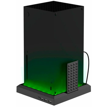 Док-станція для XBOX Series X/S, DSX-810 RGB LED USB 2.0 з голосовим керуванням Чорний (1015-096-00)
