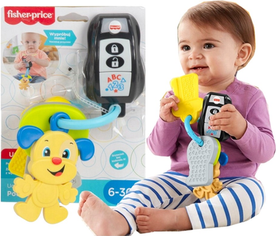 Іграшка для немовлят Fisher Price Fisher Price little learners дорожні ключики польською мовою (887961902303)