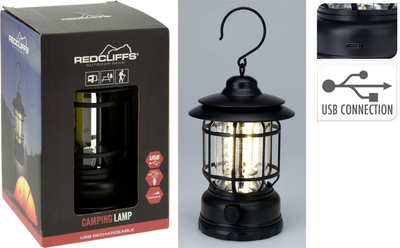 Lampa kempingowa Redcliffs Czarna (8720573904049)