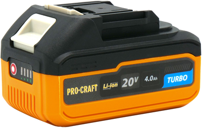 Батарея аккумуляторная ProCraft Battery 20 В 4.0 Ah Turbo (030244)