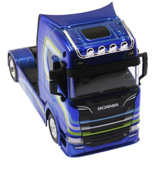 Model metalowy Bburago ciężarówka Street Fire Scania 770S 1:43 niebieski (4893993322060)