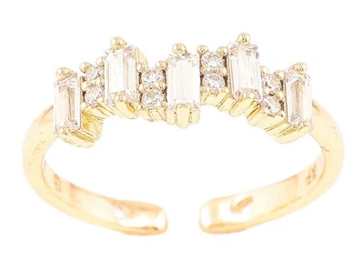 Каблучка XUPING Позолота 18K «Кришталева доріжка» (260929) р.18-19