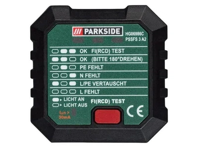 Тестер для розеток PARKSIDE PSSFS 3 A2