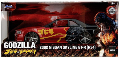 Samochód Jada Godzilla 2002 Nissan Skyline GTR 19 cm 1:24 (4006333091049)