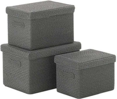 Набір кошиків Kela Rimossa 3 штуки Сірий (31280)