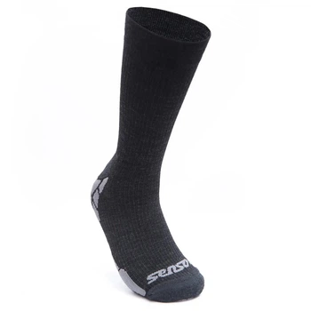 Носки для мужчин из мериноса SENSOR HIKING MERINO черно-серые 39-42