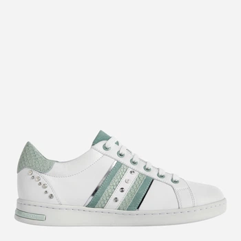 Sneakersy damskie do kostki Geox D151BA08541-C0478 37 24 cm Biały/Miętowy (8050036517227)