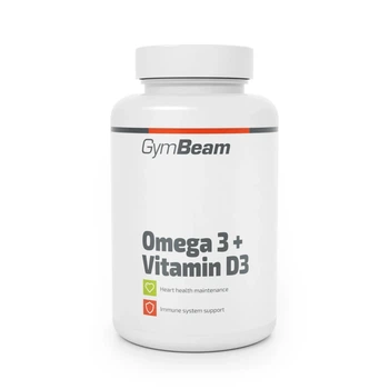 Омега-3 + Витамин Д3 GymBeam Omega 3 + Vitamin D3 90 капсул