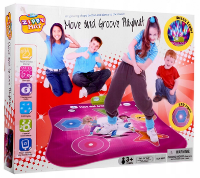 Коврик Ramiz танцевальный Move and Groove с аркадной игрой со звуком и светом (5903864909975)