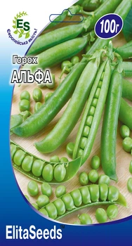Семена ElitaSeeds горох Альфа 100 г