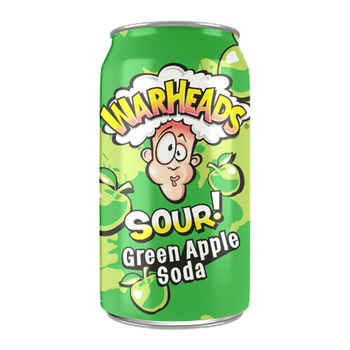 Газированный напиток Warheads Sour Green Apple 330 мл