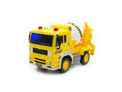 Игрушечная бетономешалка инерция звук свет WY511B