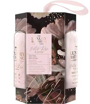 Набор подарочный The luxury bathing Glamourous Glow VRP по уходу за телом для увлажнения и очищения гель для душа/лосьон/мочалка 100 мл