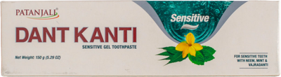 Зубная паста-гель Patanjali Ayurved Dant Kanti Для чувствительных зубов 150 г (8904109488566)