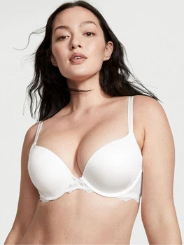 Бюстгальтер с косточками Victoria's Secret Dream Angels Lace Wing Push-Up (Creamy White, 32B/C70)