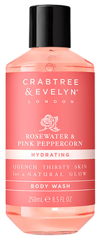 Żel pod prysznic Crabtree & Evelyn Rosewater & Pink Peppercorn nawilżający 250 ml (044936354448)