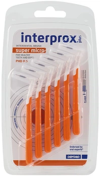 Щітки міжзубні Dentaid Interprox Plus 2G Super Micro 0.9 мм 6 шт (8427426006300)