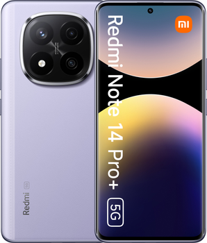 Мобільний телефон Xiaomi Redmi Note 14 Pro+ 5G 8/256GB Lavender Purple (MZB0IJXEU)