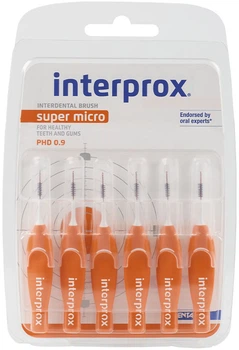 Щітки міжзубні Dentaid Interprox 4G Super Micro 0.9 мм 6 шт (8427426033498)